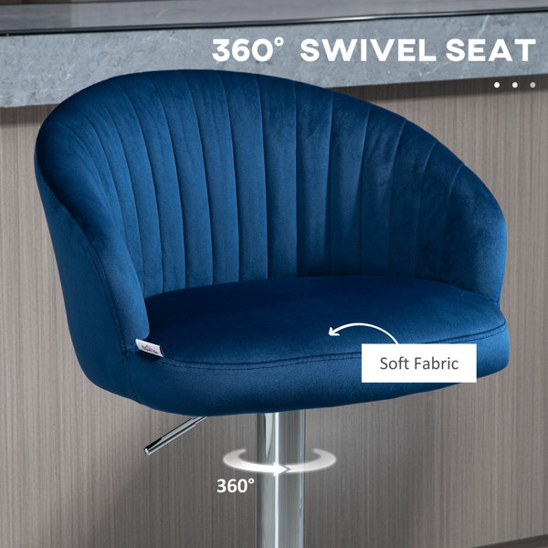 Latitude Run® Aralia Swivel Ajustable Height Bar Stool & Reviews Wayfair